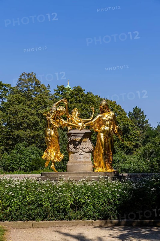 The Mozart Fountain is a fountain in the Bürgerwiese landscape garden in the Seevorstadt-Ost/Grosser Garten district of Dresden. It is a listed building, Bürgerwiese in Dresden, Dresden, Saxony, Germany, Europe
