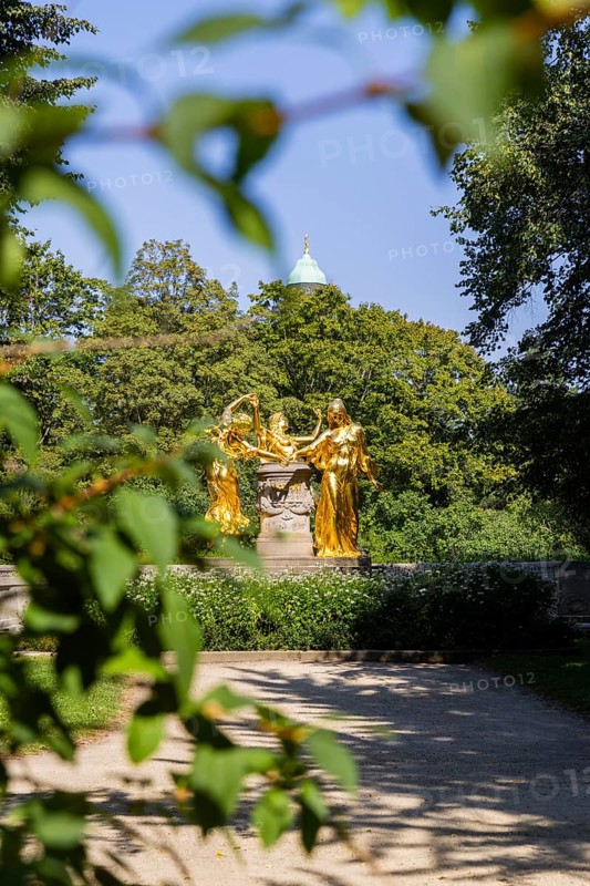 The Mozart Fountain is a fountain in the Bürgerwiese landscape garden in the Seevorstadt-Ost/Grosser Garten district of Dresden. It is a listed building, Bürgerwiese in Dresden, Dresden, Saxony, Germany, Europe