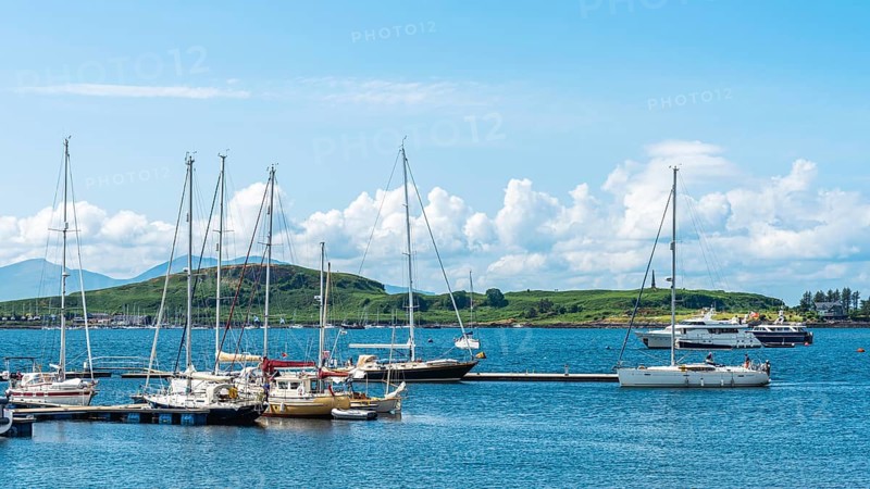 Oban Bay and Marina, Oban, Argyll and Bute, Scotland, UK