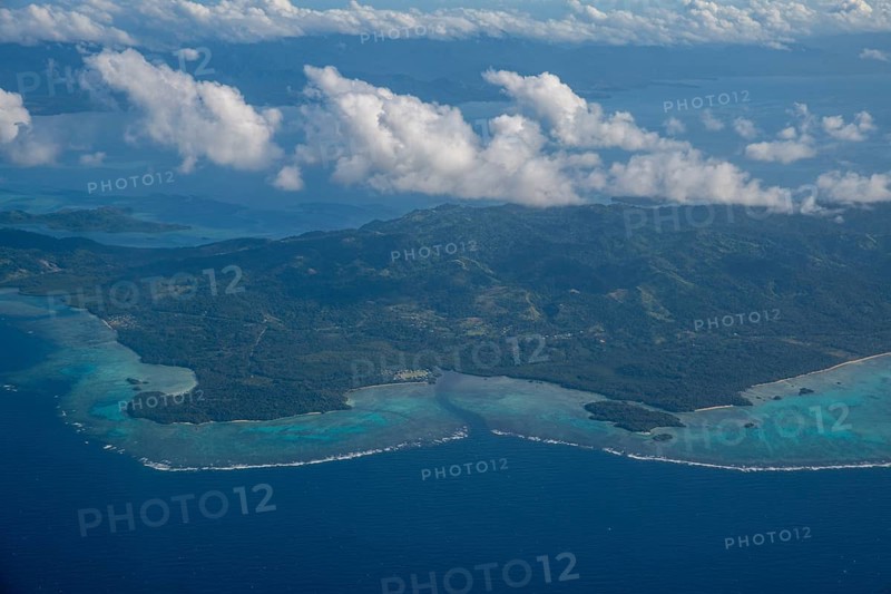 Aerial of Vanua Levu, Fiji, South Pacific, Oceania