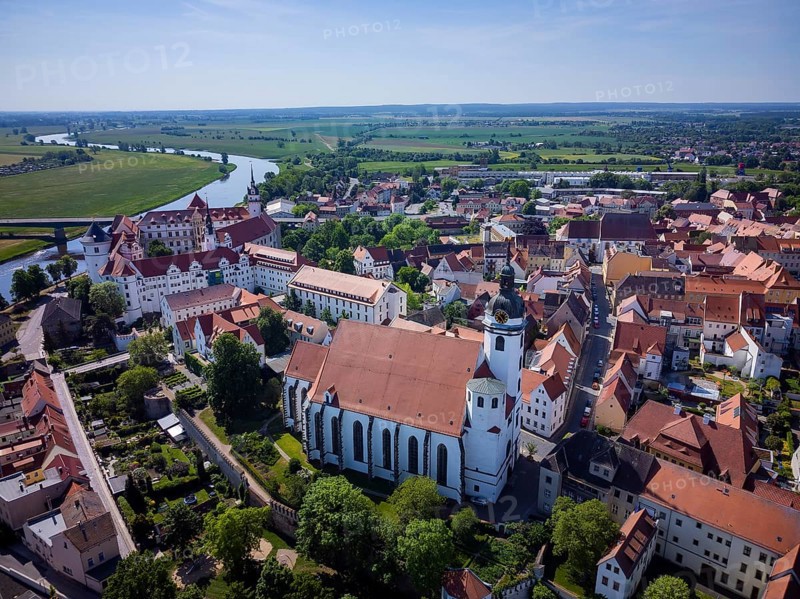 Torgau with Hartenfels Castle and St. Mary's Church