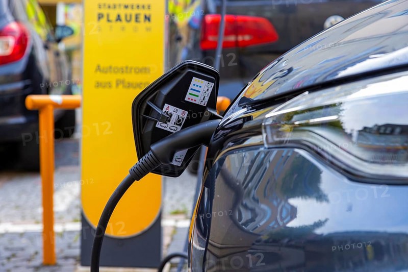 E-charging point in Plauen city centre