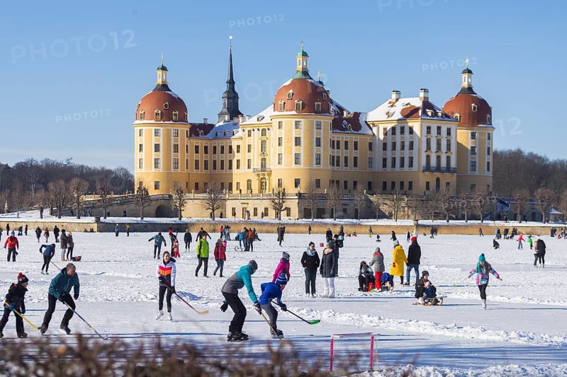 Baroque Moritzburg Hunting Lodge an extremely popular destination in winter, even during the corona pandemic