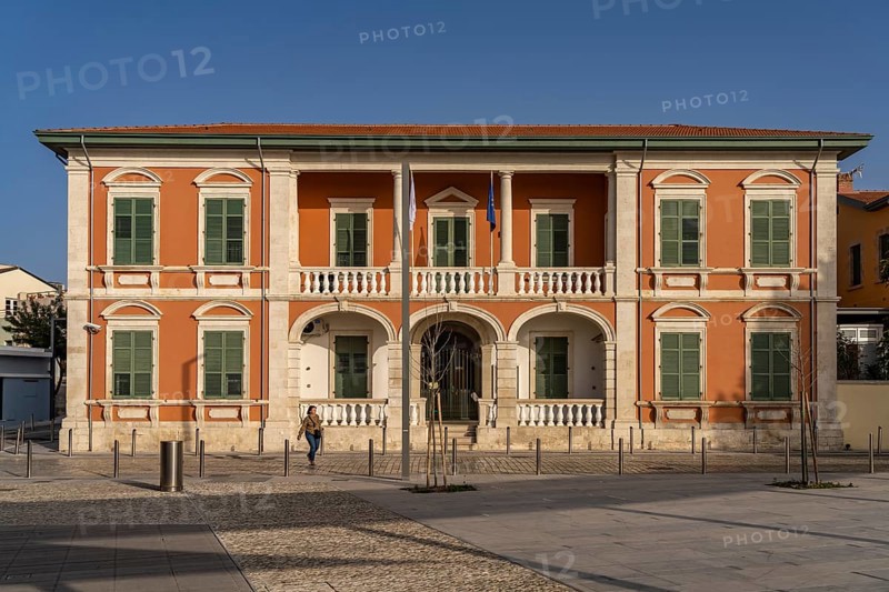District administration building in the old town of Paphos, Cyprus, Europe