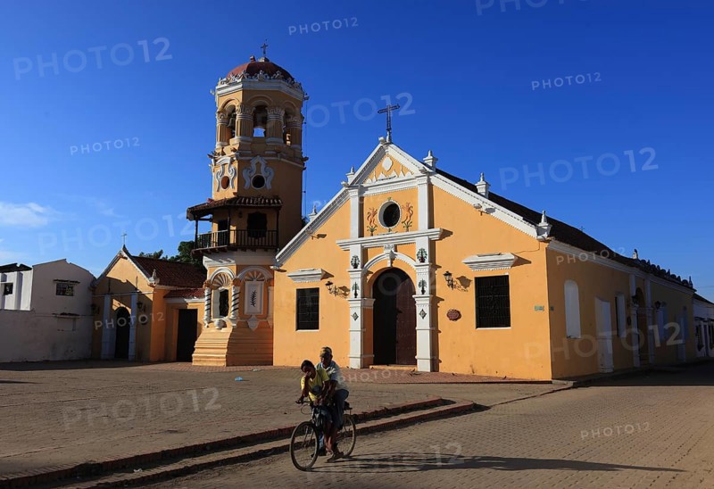 Republic of Colombia, Colombia, Departament Bolivar, City of Mompos, Santa Cruz de Mompox, Church of Santa Barbara, built 1613, Colombia, South America