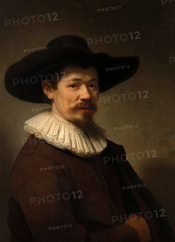 Herman Doomer (ca 1595-1650), Painting by Rembrandt van Rijn (1606) (1669), Historic, digitally enhanced reproduction of an original from the period