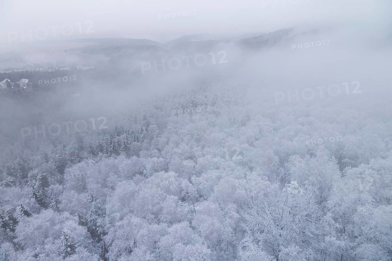 Winter weather on the Gohrisch (447) (8 metres) The Gohrisch is a table mountain in the left-elbe Saxon Switzerland
