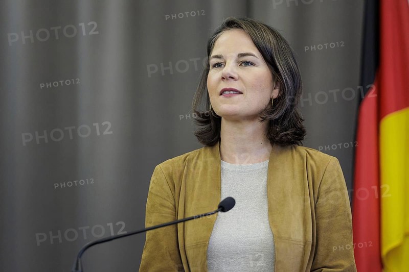 Annalena Bärbock (Bündnis 90 Die Grünen), Federal Minister of Foreign Affairs, and Catherine Colonna, Minister of Foreign Affairs of France, recorded during a press conference of a joint German-French meeting in Lauterbourg, 21.07.2023., Lauterbourg, Germany, Europe