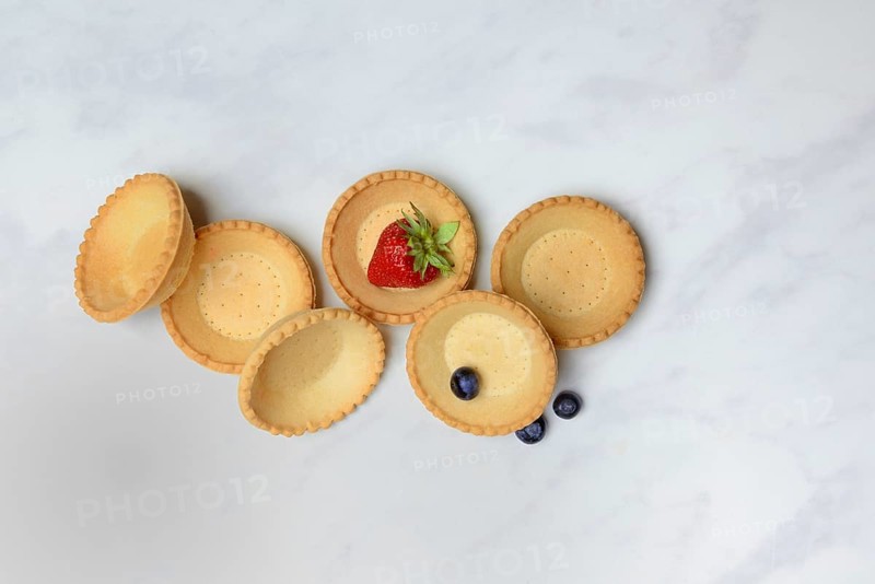 Tartelette, pre-made tartlet base with strawberry and blueberry