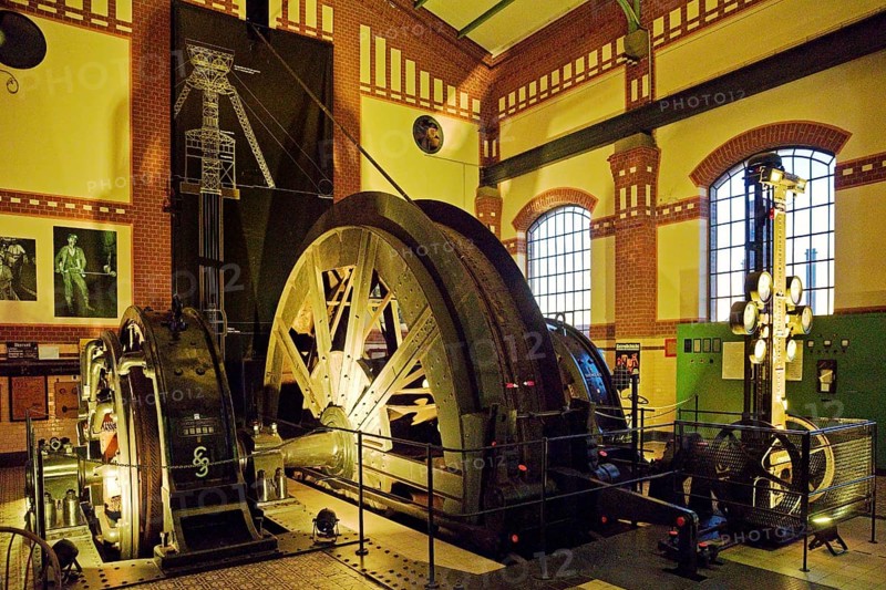Hoisting machine house of the former Rheinpreussen 4 colliery, Moers, Ruhr area, North Rhine-Westphalia, Germany, Europe