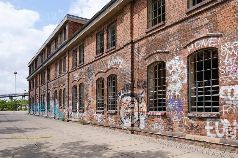Switchgear house, former industrial hall, Phoenix-West, Hörde, Dortmund, North Rhine-Westphalia, Germany, Europe