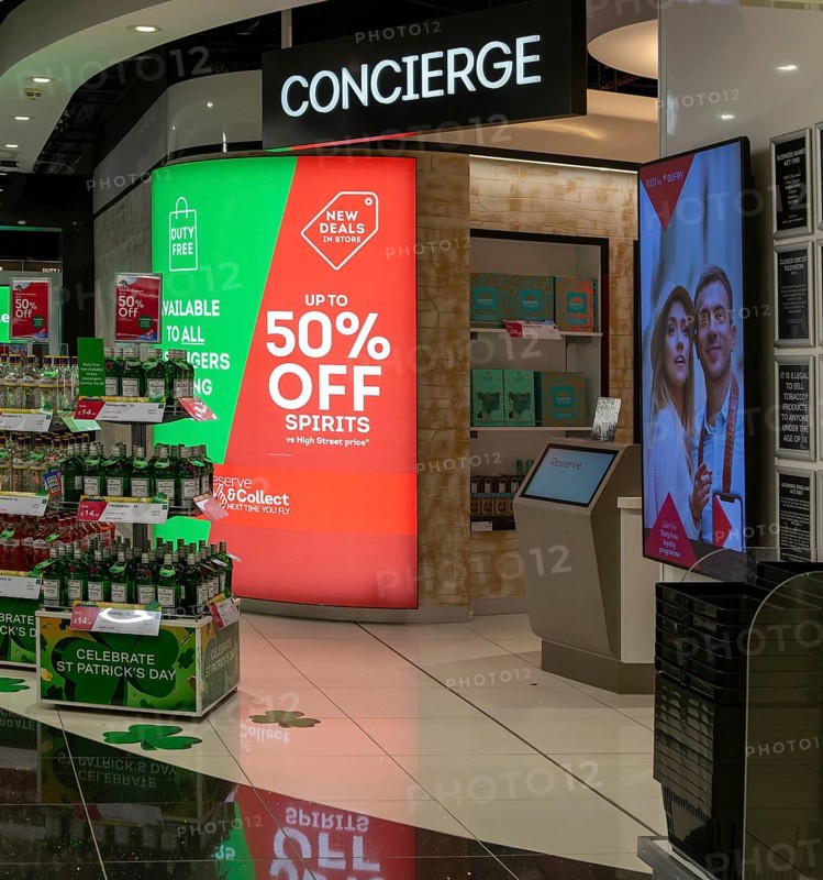 Concierge duty free shopping, South Terminal, London Gatwick airport, England, UK
