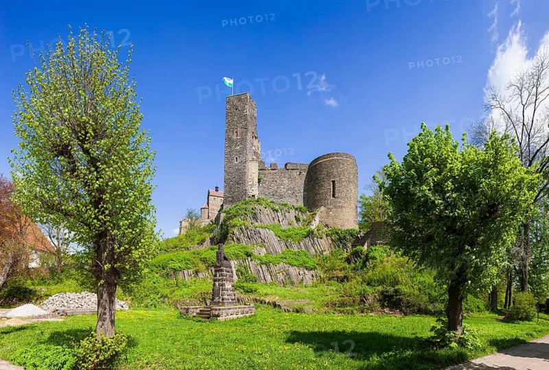 Stolpen Castle in spring