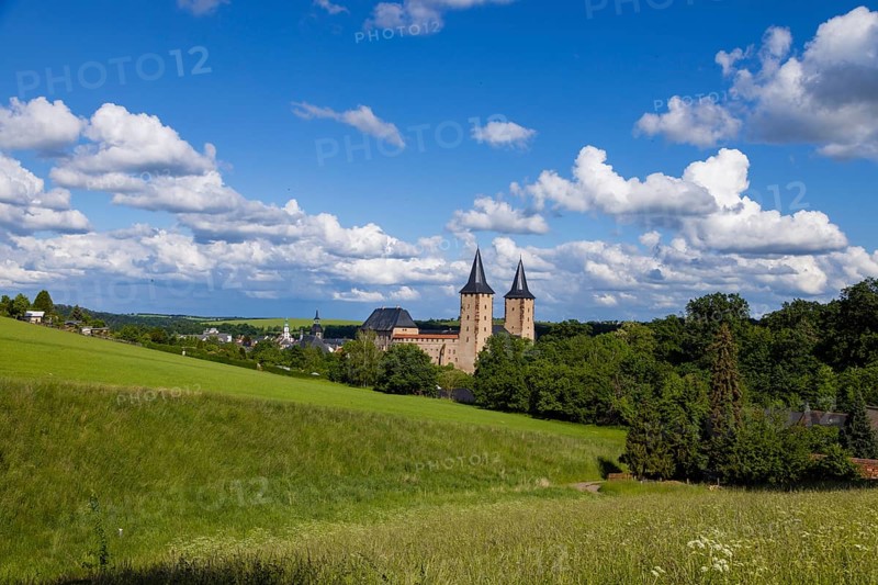 Rochlitz Castle is located in the west of the town of Rochlitz above the Zwickauer Mulde river in the district of Central Saxony in the Free State of Saxony. An extensive castle complex rises on the site of an imperial castle built in the second half of the 10th century, which passed into the possession of the Wettin margraves in 1143