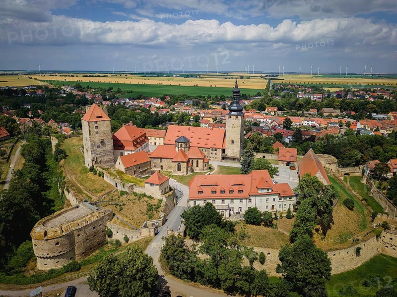 Querfurt Castle is located in the town of Querfurt in Saalekreis, Saxony-Anhalt. The hilltop castle is one of the largest medieval castles in Germany