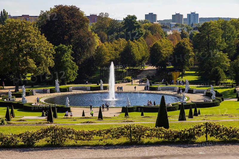 Sanssouci Palace, Royal Summer Palace with 18th century furniture and famous vineyard terraces