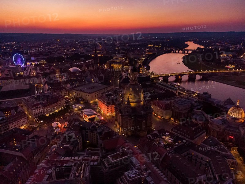 Dresden Old Town in the Evening
