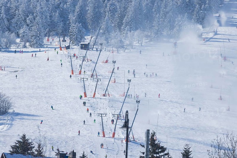The Fichtelberg near Oberwiesenthal in the Erzgebirge district is the highest mountain in Saxony at 1214.88 m above sea level (2) 1. Thus, the Fichtelberg was also the highest mountain in the GDR. Together with the nearby KlÃ­novec (Keilberg) (1243) (7 m a.s.l.) on the Czech side, it forms the most important winter sports centre of the Ore Mountains