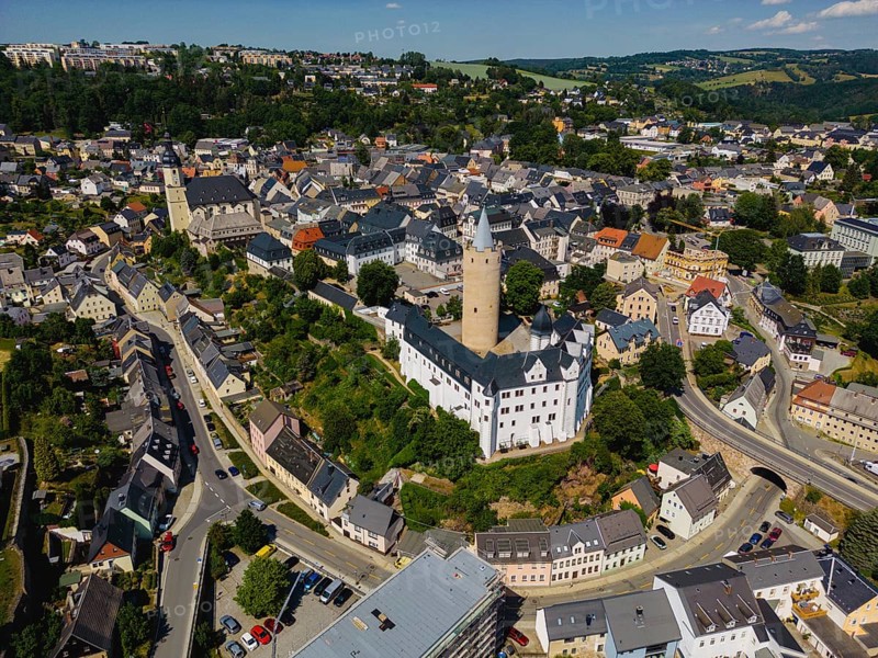 Wildeck Castle is a former hunting lodge in Zschopau in Saxony. It stands on a rocky spur in the immediate vicinity of the Zschopau River