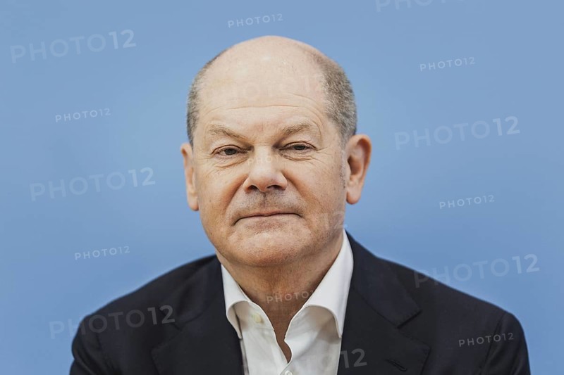 Olaf Scholz (SPD), Federal Chancellor, recorded at a federal press conference on current domestic and foreign policy issues Berlin, 14.07.2023., Berlin, Germany, Europe