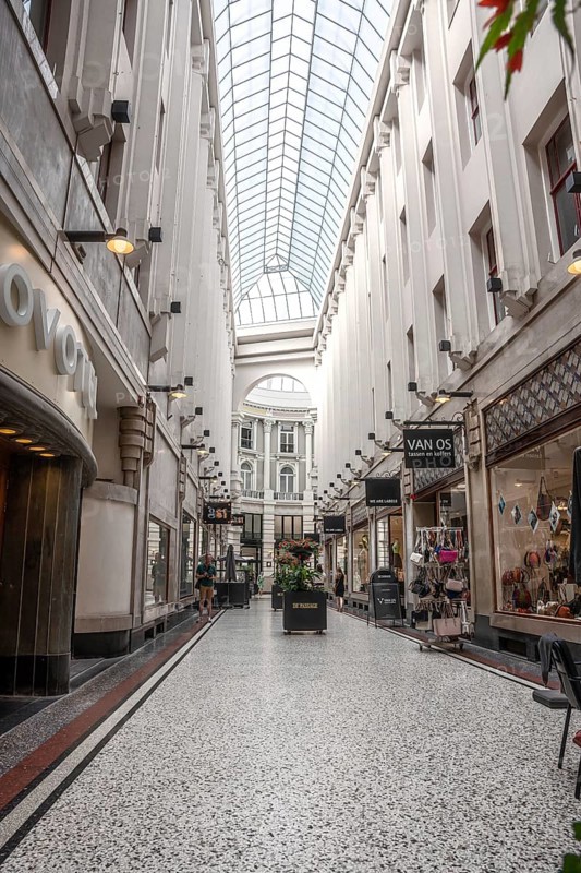 De Passage shopping street by day, The Hague, Netherlands