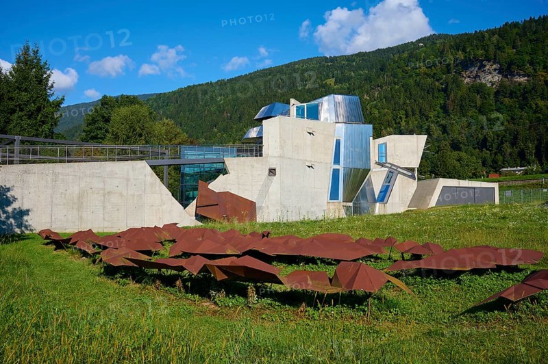 Domenig stone house, Modern Architecture, Steindorf am Lake Ossiach, Lake Ossiach, Carinthia, Austria, Europe