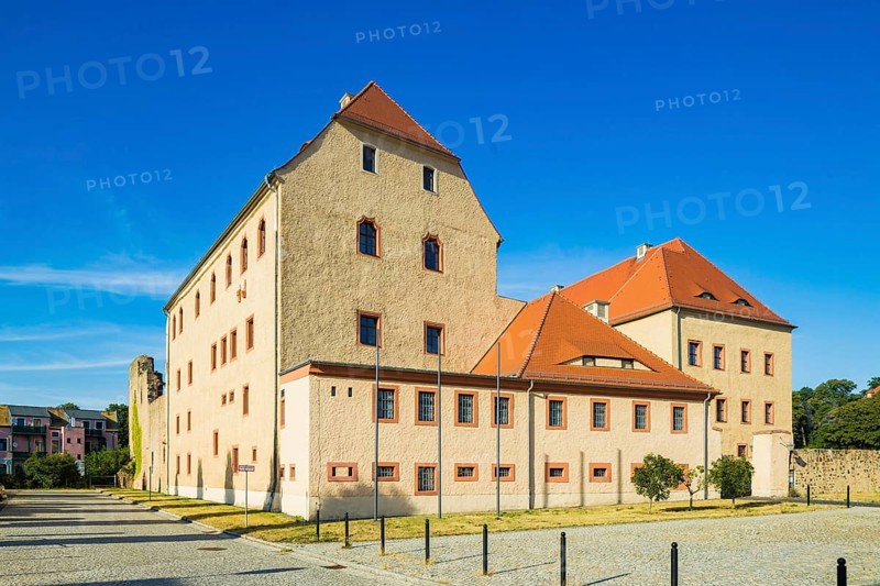 Grimma Castle. Seat of the Grimma District Court and branch office of the Leipzig Public Prosecutor's Office Castle with origins in the 13th century, restored in 2013 Seat of the District Court and the Public Prosecutor's Office