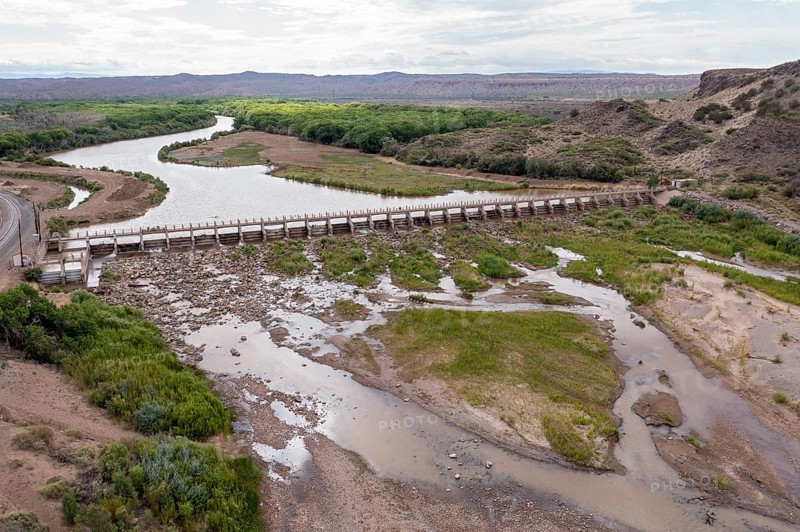 San Acacia, New Mexico, The San Acacia Diversion dam sends water from the Rio Grande into irrigation canals. Much of the state is experiencing extreme drought, and farmers are not getting all the water they need to grow their crops in the desert