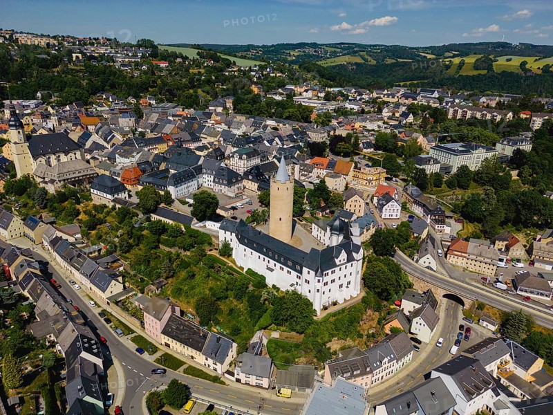 Wildeck Castle is a former hunting lodge in Zschopau in Saxony. It stands on a rocky spur in the immediate vicinity of the Zschopau River