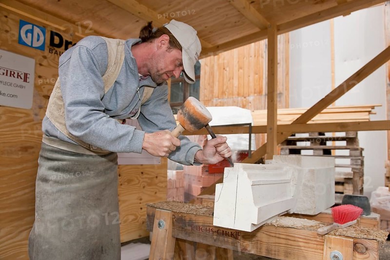 Stonemason in the Dresden Residential Palace
