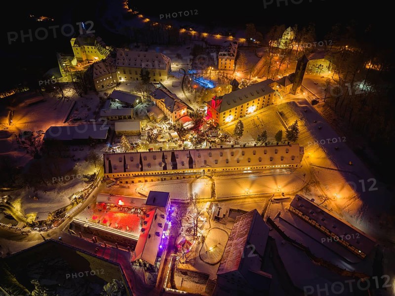 Christmas market at Königstein Fortress in Saxon Switzerland