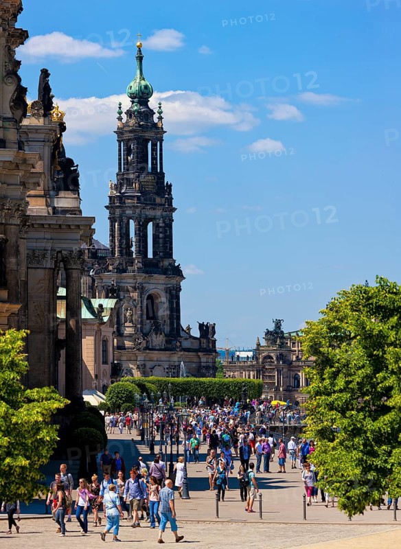 The Brühlsche Terrasse is an architectural ensemble and a tourist attraction in Dresden. The open-air site stretches along the Elbe on the Altstädter side of Dresden and is also known as the balcony of Europe