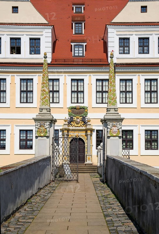 Baroque castle, Delitzsch, Saxony, Germany, Europe