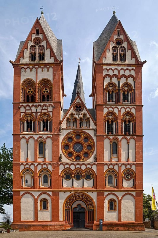Limburg Cathedral St. George, Rhenish transitional style, early Gothic conversion of an early Romanesque basilica, Limburg an der Lahn, Hesse, Germany, Europe