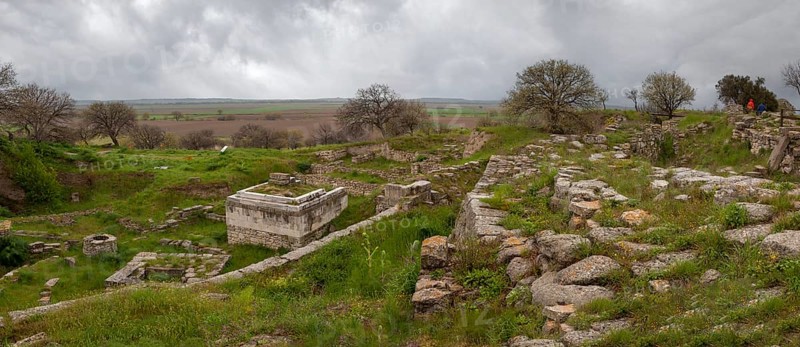 The Altar Square in the Ancient Site of Troy, Troy, Truva, Canakkale, Marmara, Western Turkey, Turkey, Asia