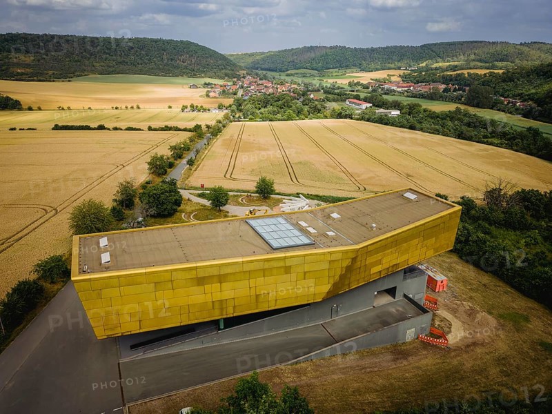 Striking modern visitor centre with astronomical exhibitions on the Bronze Age and digital planetarium