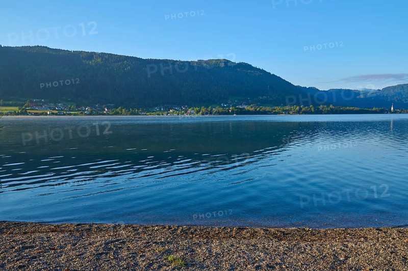 Lakeside, Morning, Summer, Steindorf am Lake Ossiach, Lake Ossiach, Carinthia, Austria, Europe