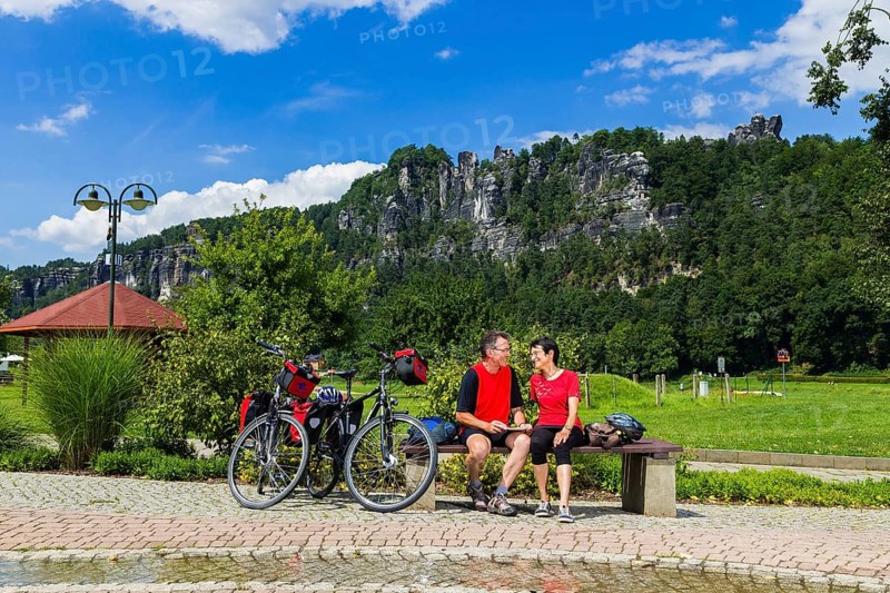 Elbe Cycle Path in Rathen