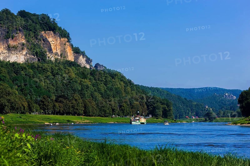 Elbe steamer Pirna in Wehlen