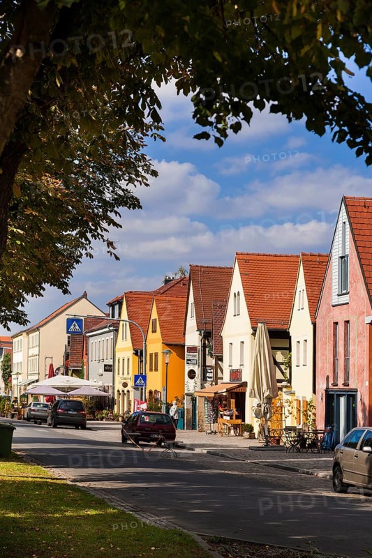 Altkötzschenbroda village green with numerous restaurants and quaint pubs