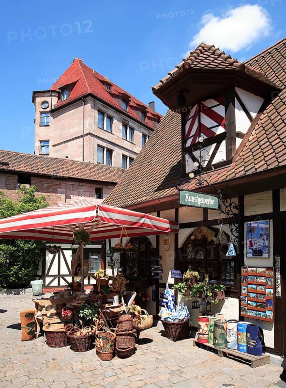 The Handwerkerhof in Nuremberg, Middle Franconia, Bavaria, Germany, Europe