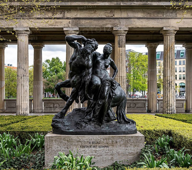 Centaur with Nymph, bronze sculpture by Begas, Museum Island Berlin, Germany, Europe