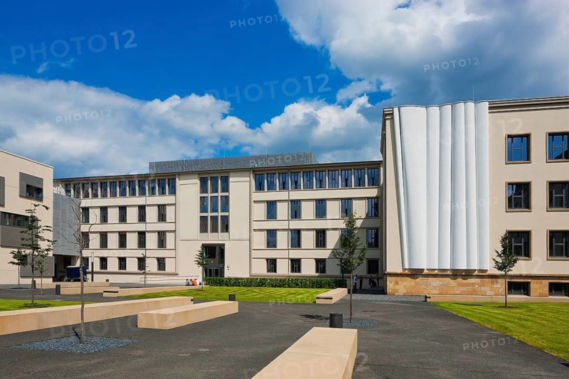The remodelling and new buildings have turned the site into the third largest campus in Dresden. The new building on Gerockstrasse houses the canteen and library of the Dresden University of Cooperative Education and the Protestant University of Social Work