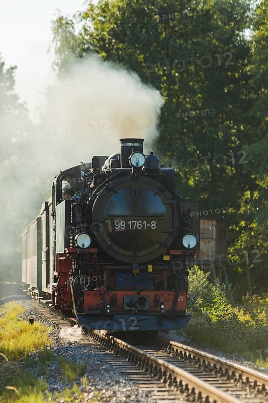 For the annual line birthday of the Lössnitzgrundbahn, many special trains from different eras of railway history run in September. The Traditionsbahn Radebeul runs with its train of the Royal Saxon State Railways, the SDG offers seats in the historic train of the German Reichsbahn and of course in the regularly running steam train.Locomotive 99 1761-8 Built in 1933
