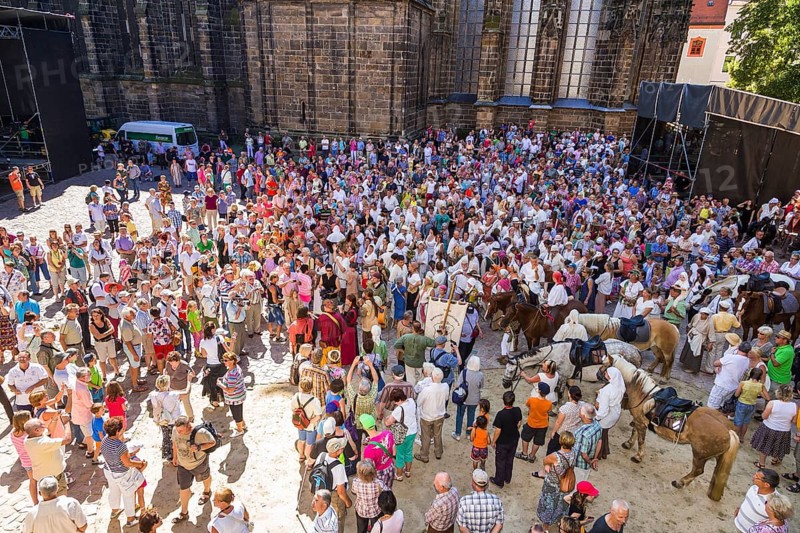 Settlers' procession at Albrechtsburg Castle