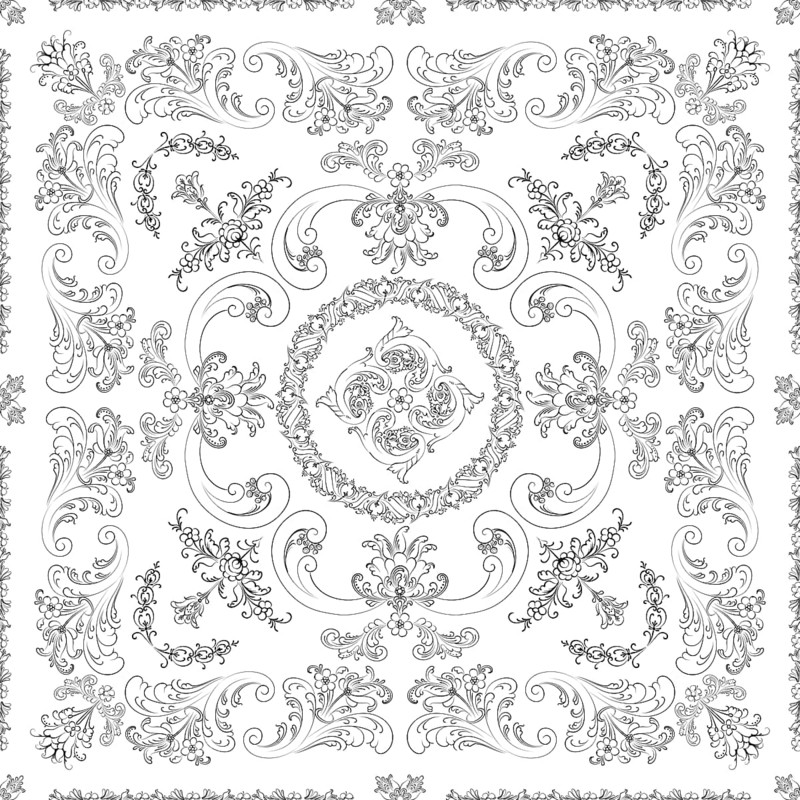 Hand drawn seamless floral pattern on a white background, vector textile template