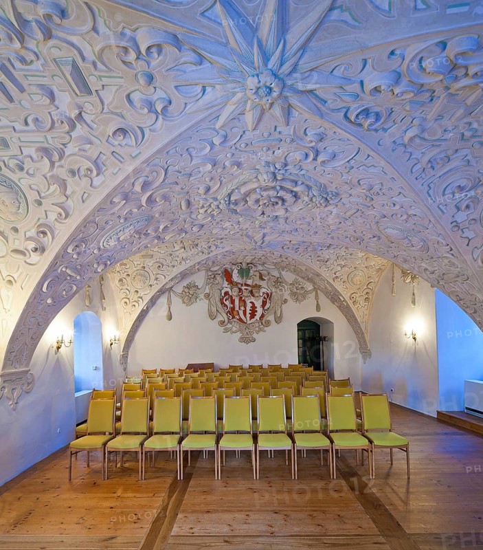 Lauenstein Castle in the Ore Mountains, Turkish or coat of arms hall