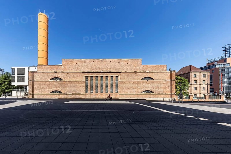 Theaterhaus Stuttgart in the former Rheinstahlhalle at Pragsattel, exterior view, private theatre, event venue and socio-cultural centre, Stuttgart, Baden-Württemberg, Germany, Europe