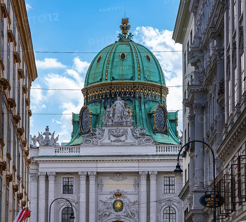 Dome of the Vienna Stronghold, Michaelerplatz, Vienna, Austria, Europe