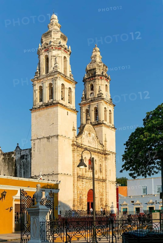 Cathedral church of Our Lady of the Immaculate Conception, Campeche city, Campeche State, Mexico, Central America